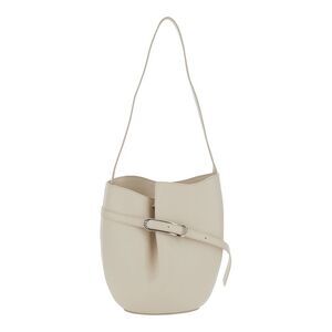 Liffner Women White Shoulder Bag With Adjustable Strap In Leather For Women